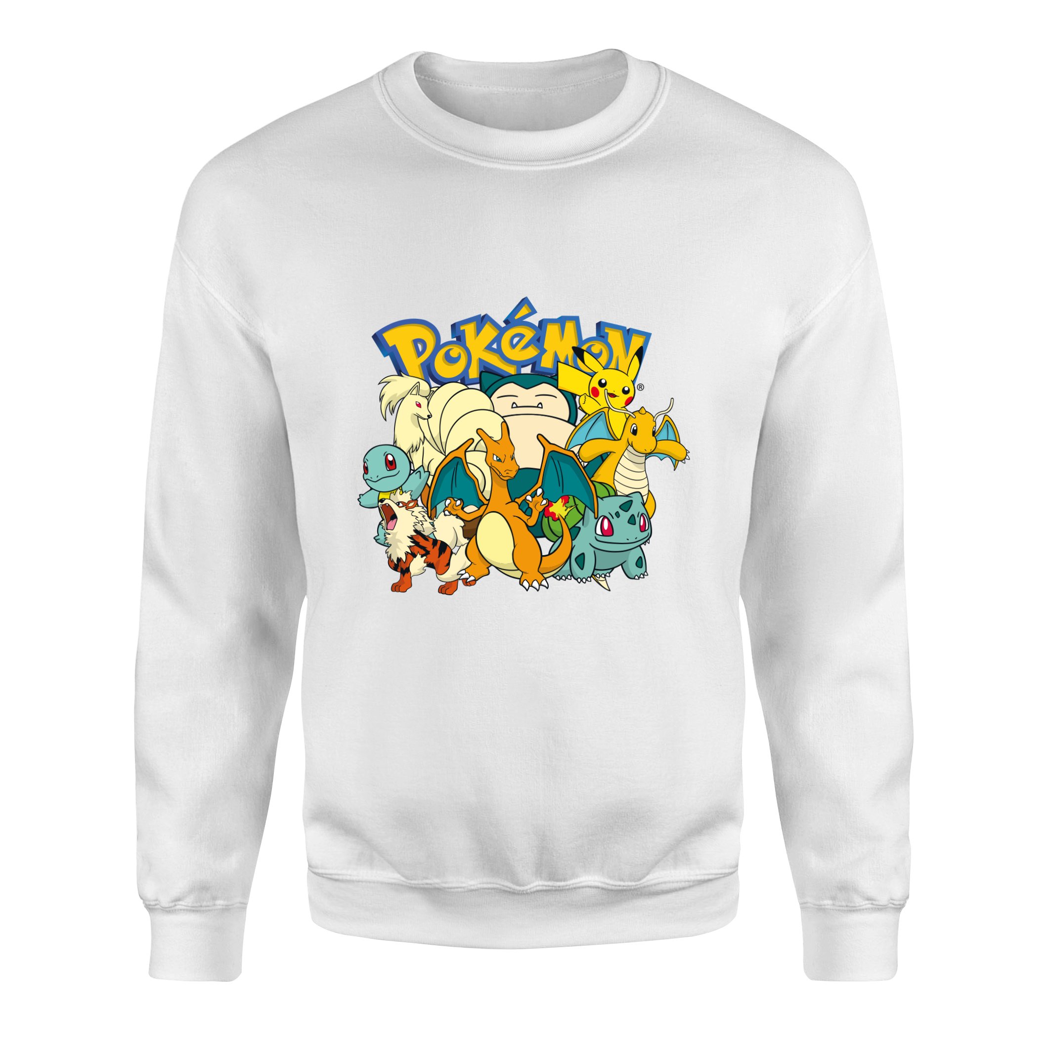 Pokemon Battle Ready Sweatshirt L - Beyaz