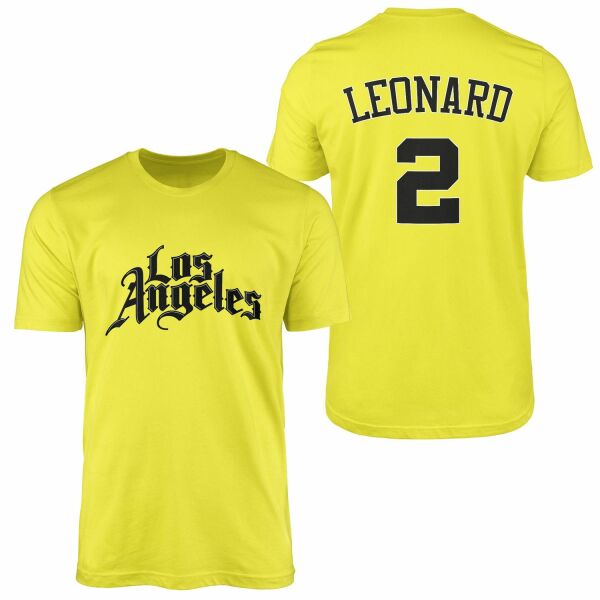 Kawhi Leonard Los Angeles Forma Tişört M - Sarı