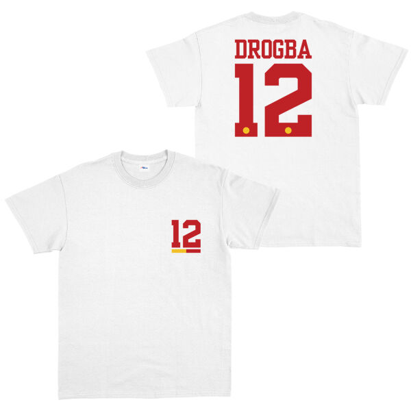 Didier Drogba Forma Tişört M - Beyaz