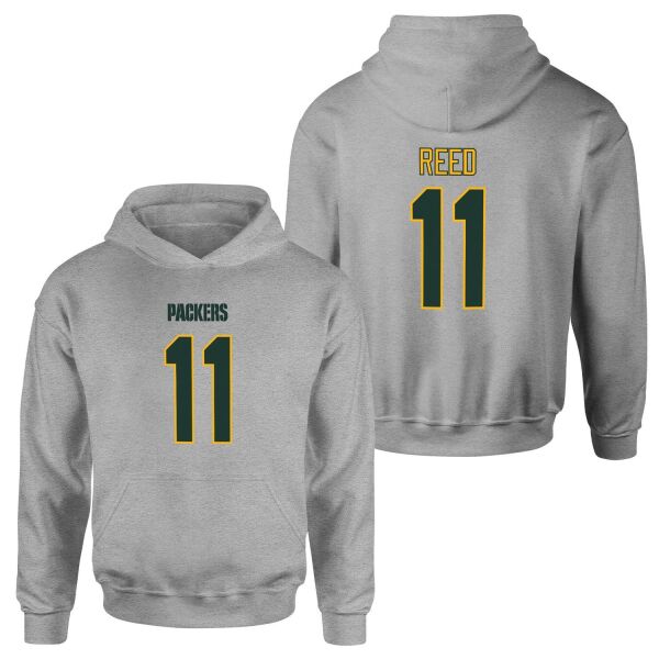 Jayden Reed Green Bay Packers Hoodie L - Gri