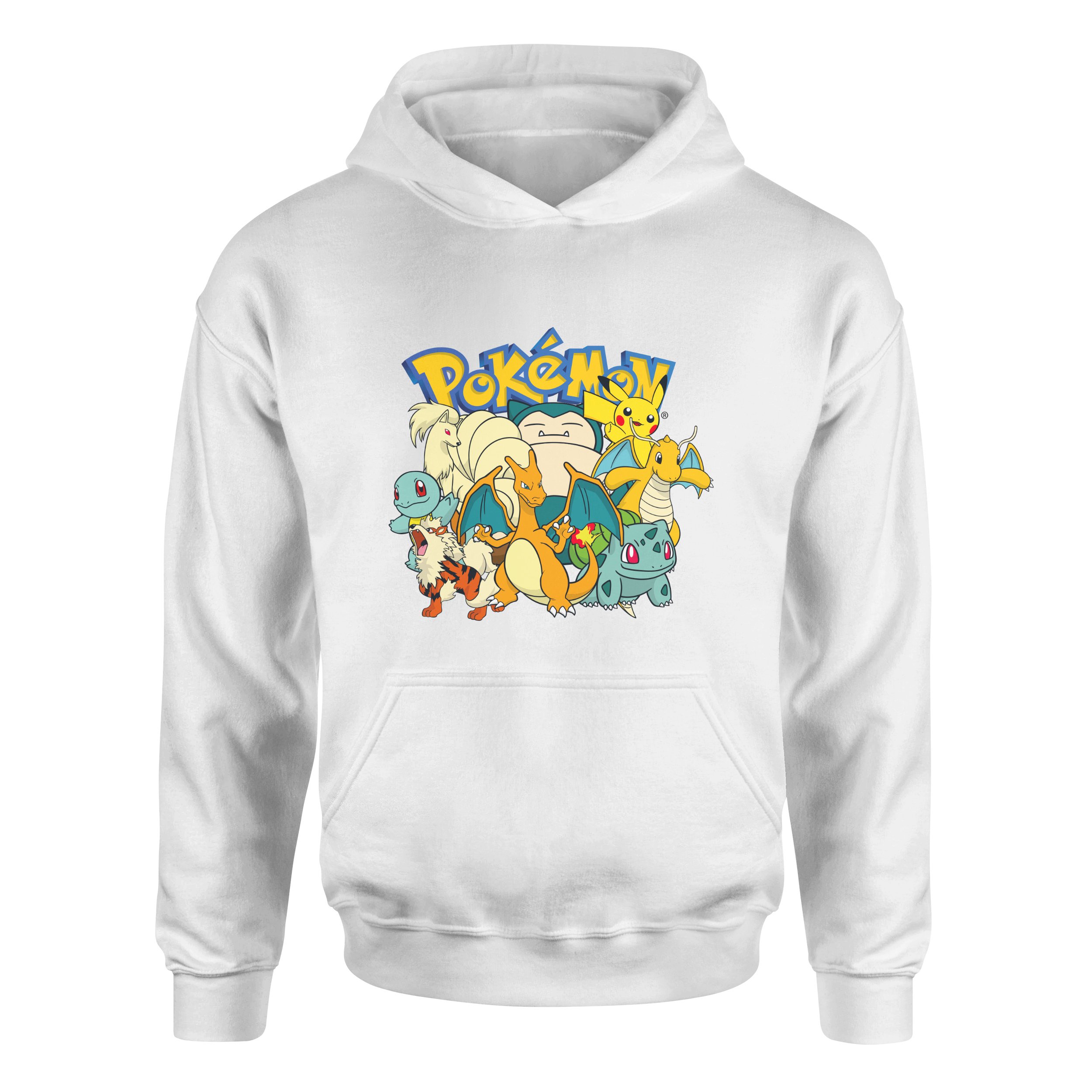 Pokemon Battle Ready Hoodie L - Beyaz