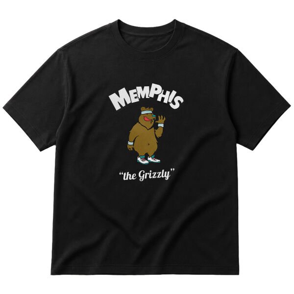 Memphis Cartoon Oversize Tişört M - Siyah
