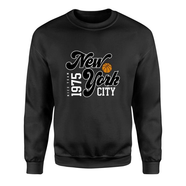 New York City 1975 Sweatshirt XL - Siyah