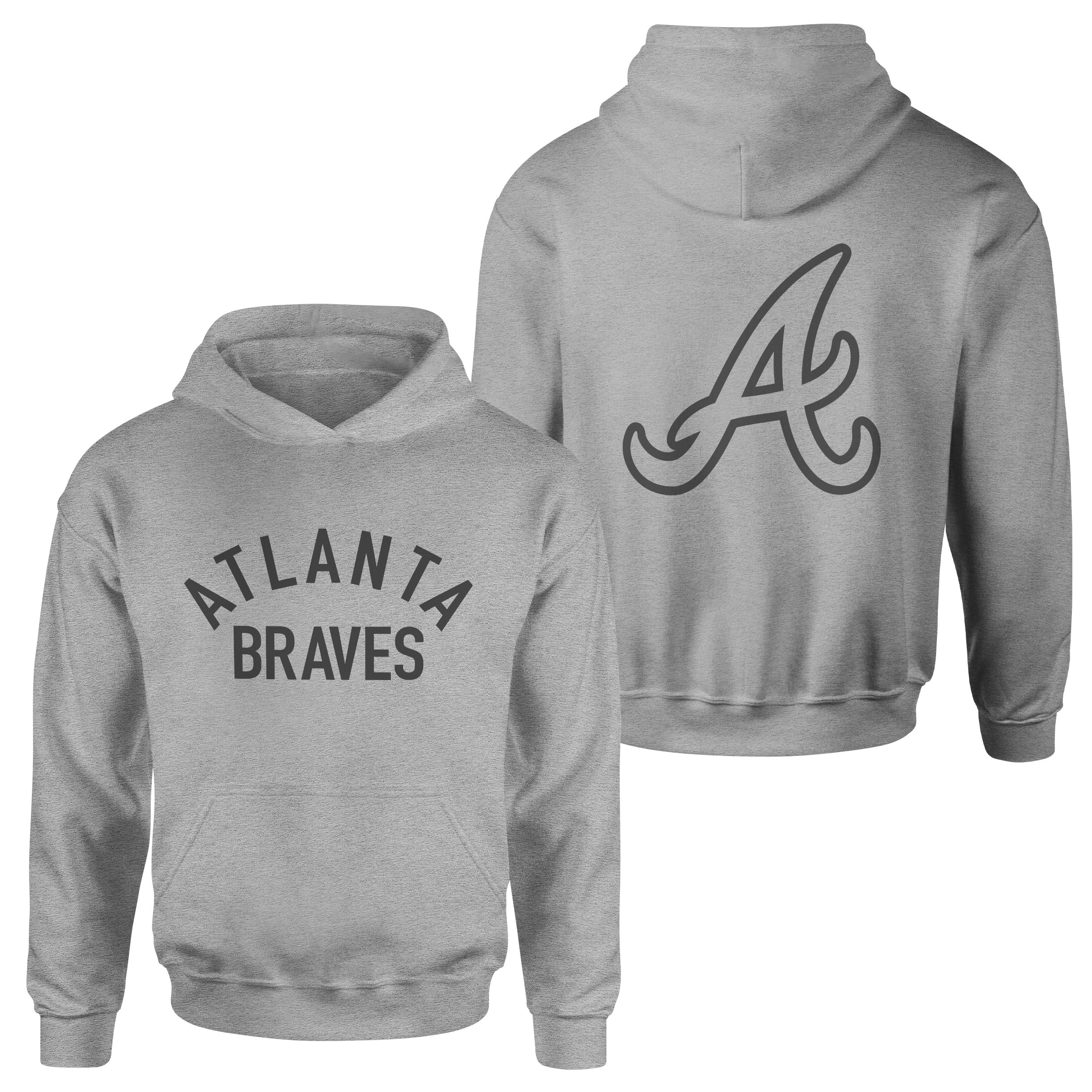 Atlanta Braves Muted Hoodie L - Gri