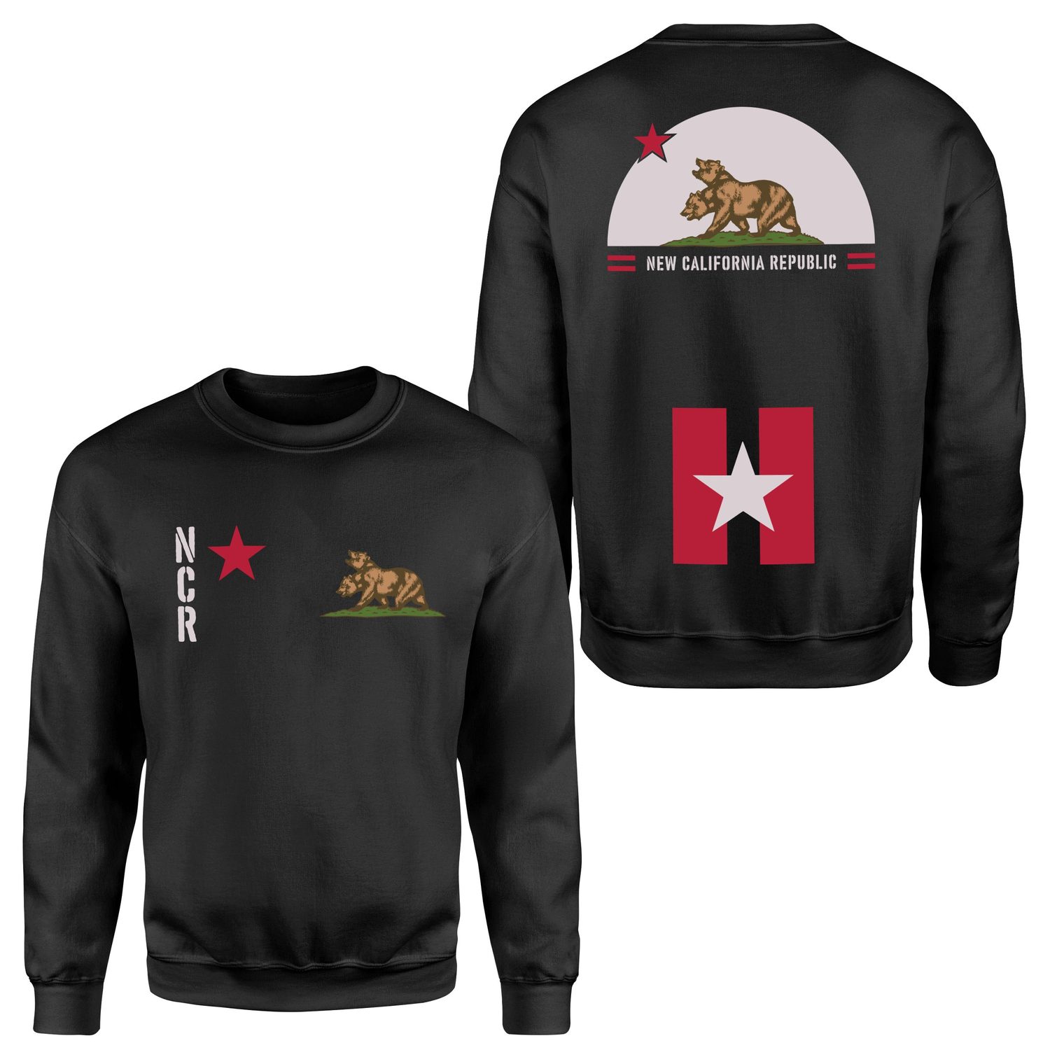 New California Republic NCR Star Edition Sweatshirt L - Siyah