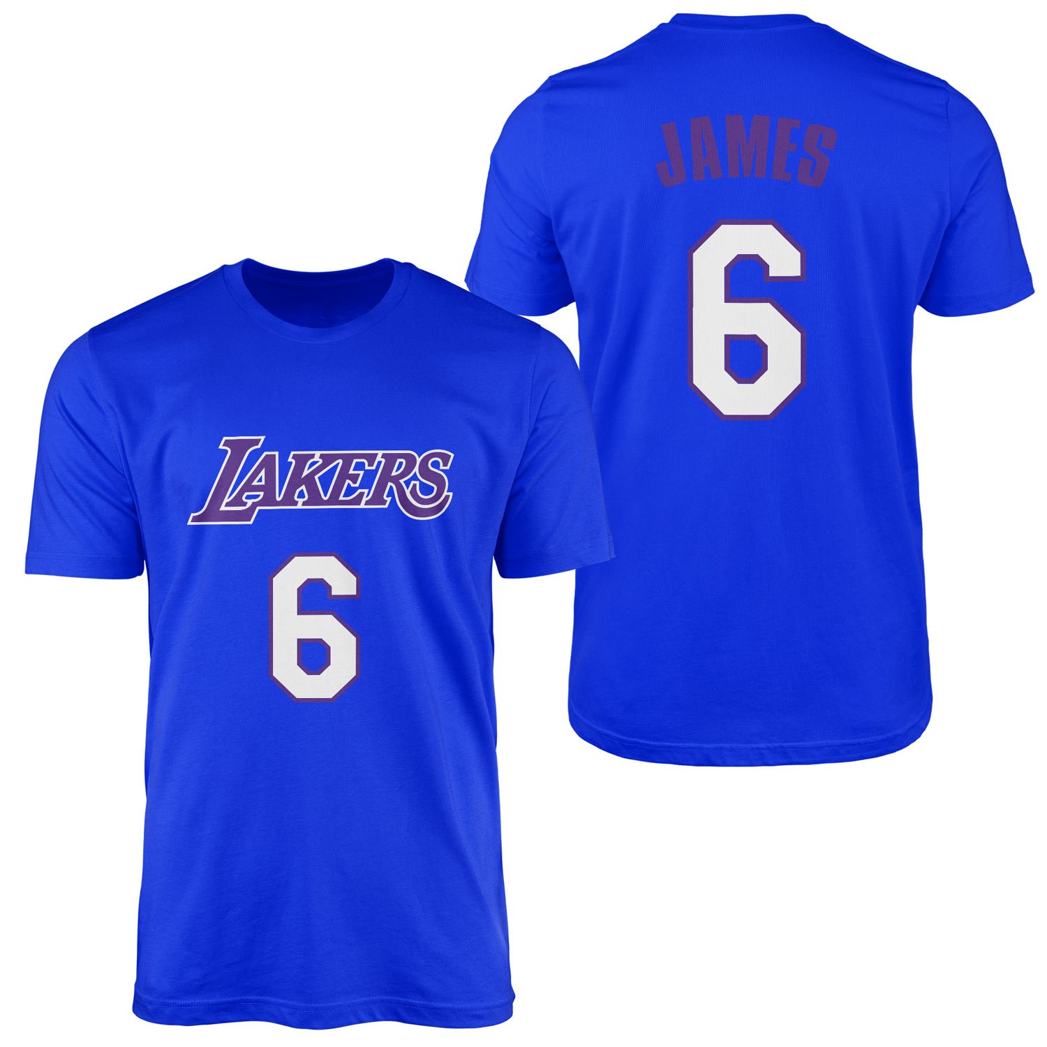 LeBron James 6 Lakers Forma Tişört S - Mavi