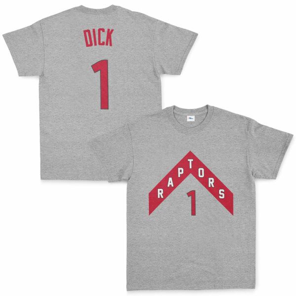 Gradey Dick 1 Raptors Jersey Tişört L - Gri