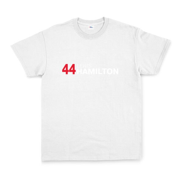 Lewis Hamilton 44 Tişört S - Beyaz