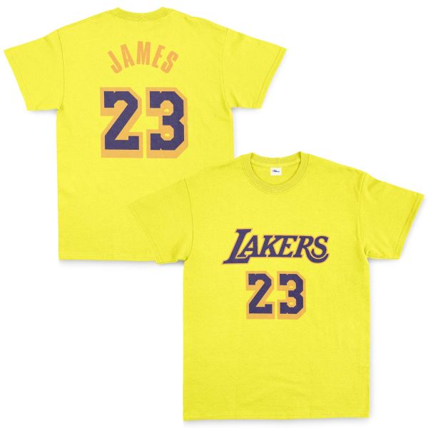 LeBron James 23 Lakers Tişört S - Sarı