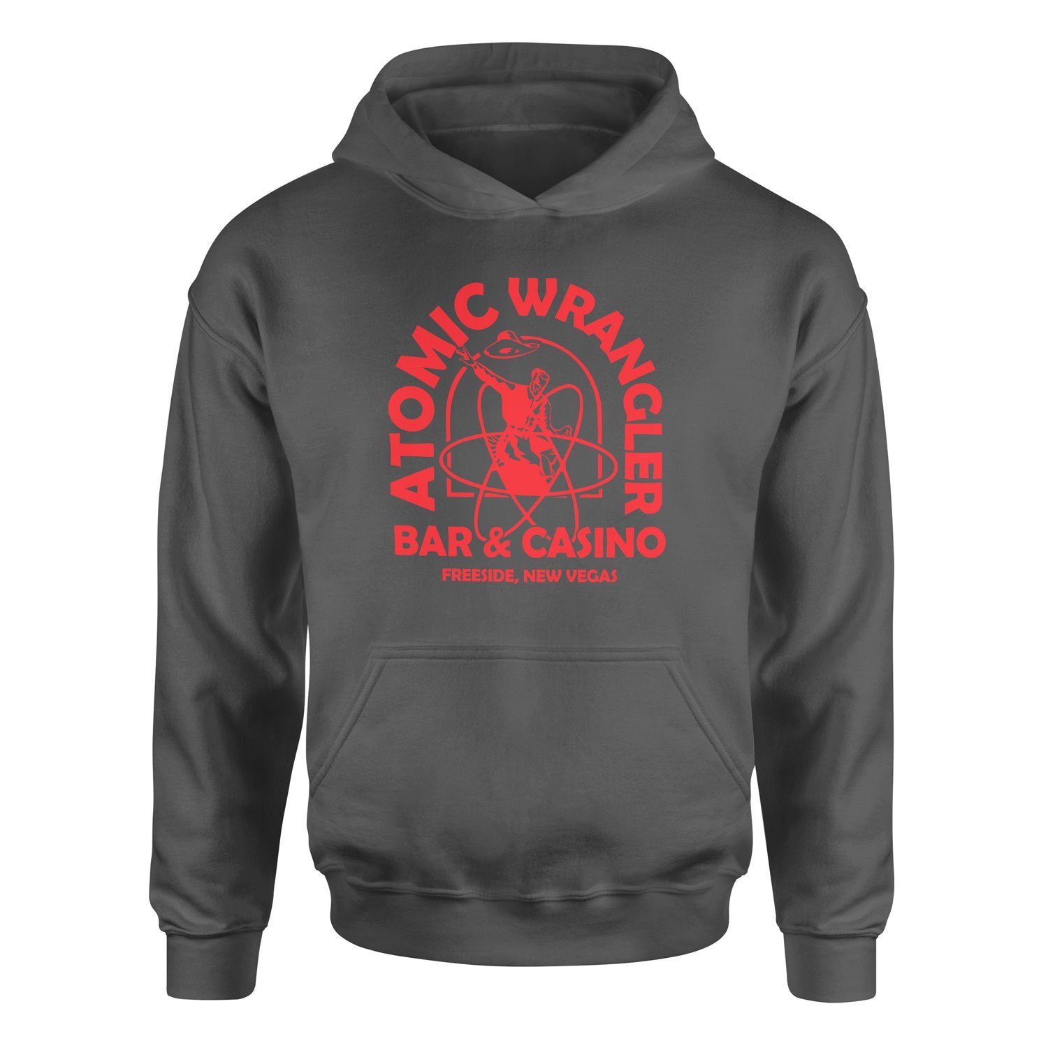 Atomic Wrangler | Fallout Hoodie M - Füme