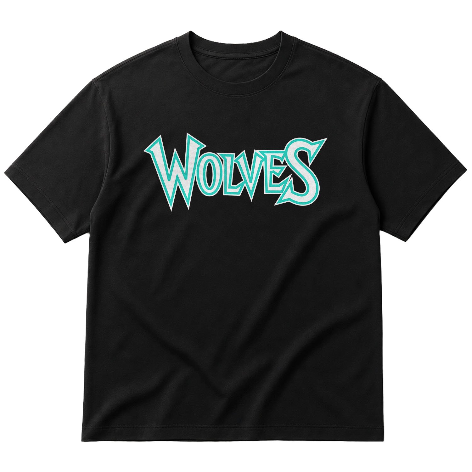 Wolves Oversize Tişört M - Siyah