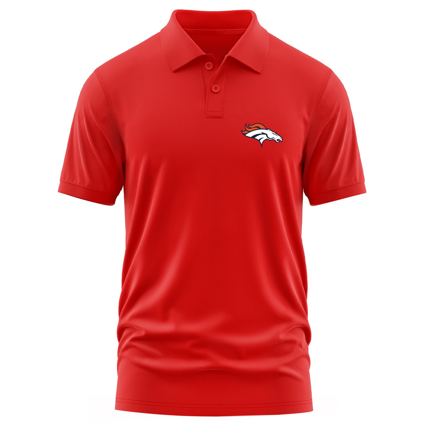 Denver Broncos Polo Tişört XL - Kırmızı