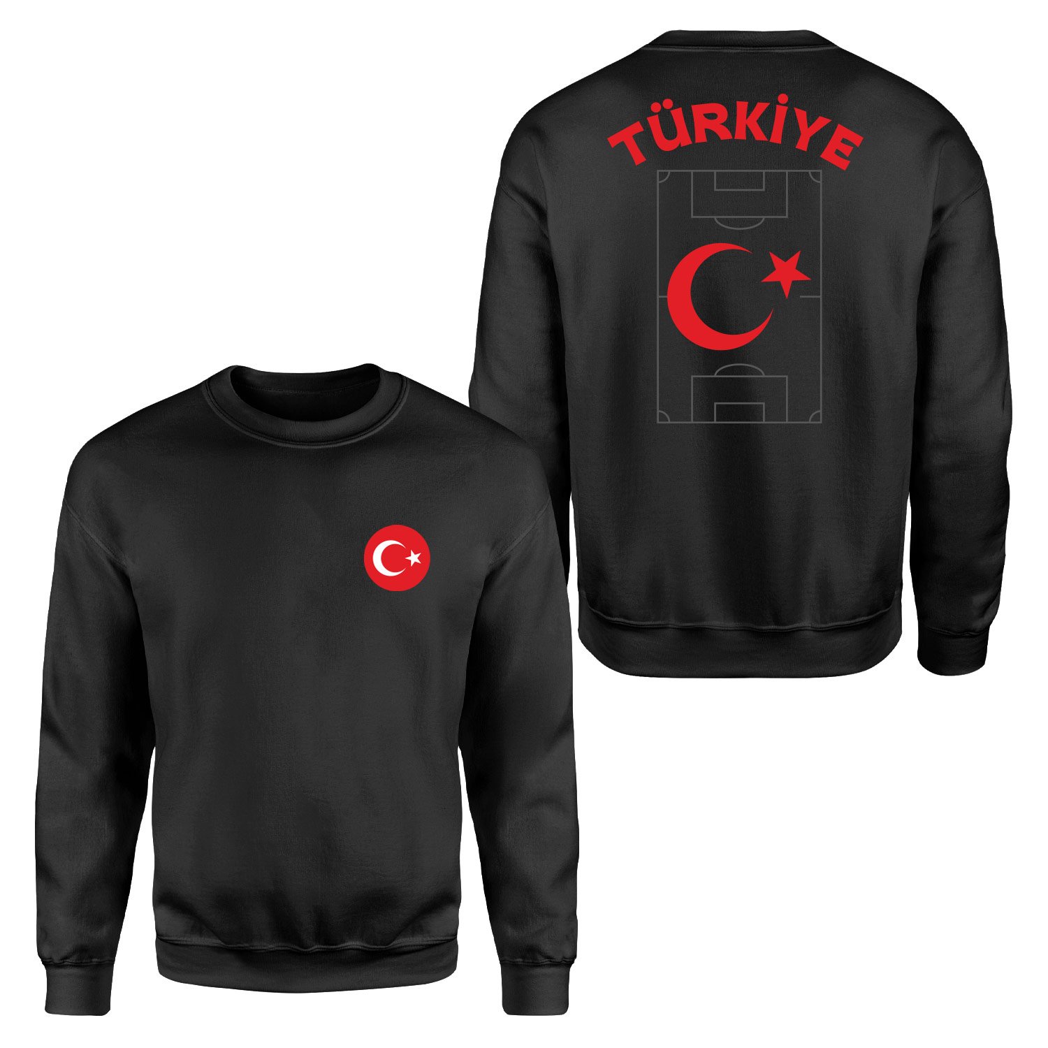 Türkiye Dünya Kupası 2026 Sweatshirt XXL - Siyah