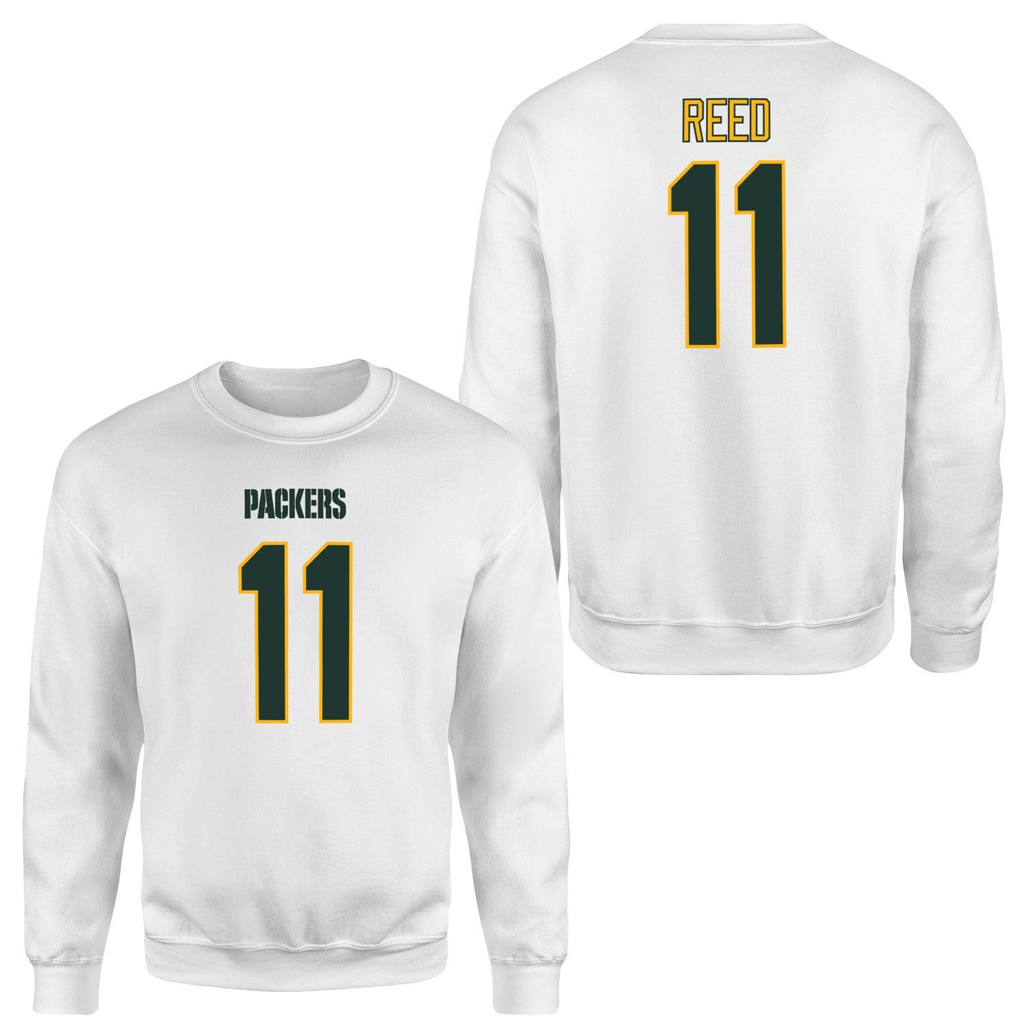 Jayden Reed Green Bay Packers Sweatshirt S - Beyaz