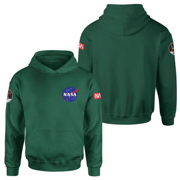 NASA Apollo 11 Edition Hoodie XL - Nefti Yeşili