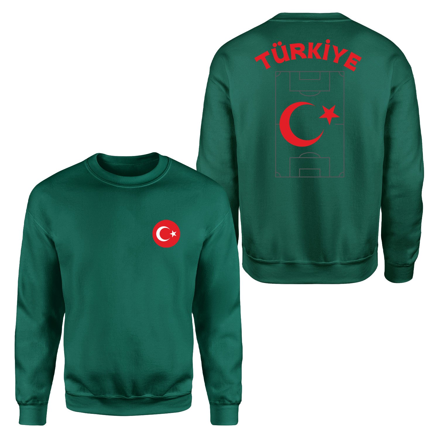 Türkiye Dünya Kupası 2026 Sweatshirt S - Nefti Yeşili