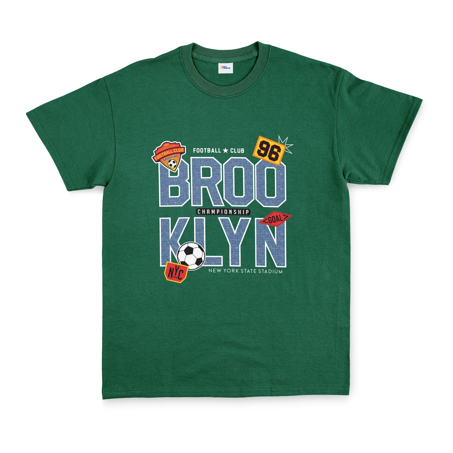 BROOKLYN 96 Championship Tişört XXL - Nefti Yeşili