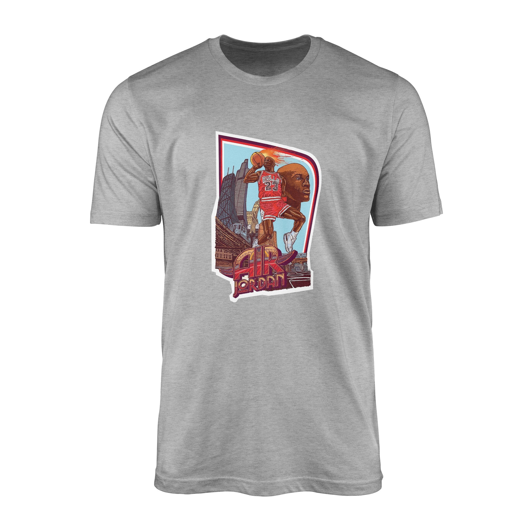 Air Jordan Print Tişört S - Gri