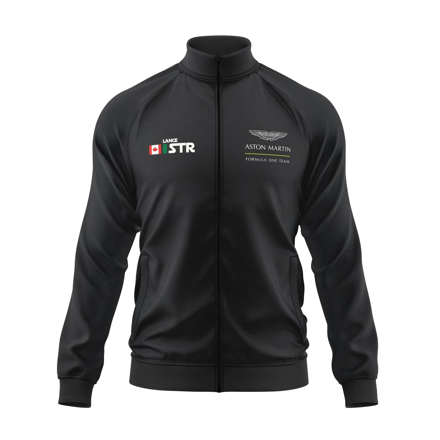 Lance Stroll Name Tag Aston Martin Fermuarlı Sweatshirt XXL - Siyah | OUTLET