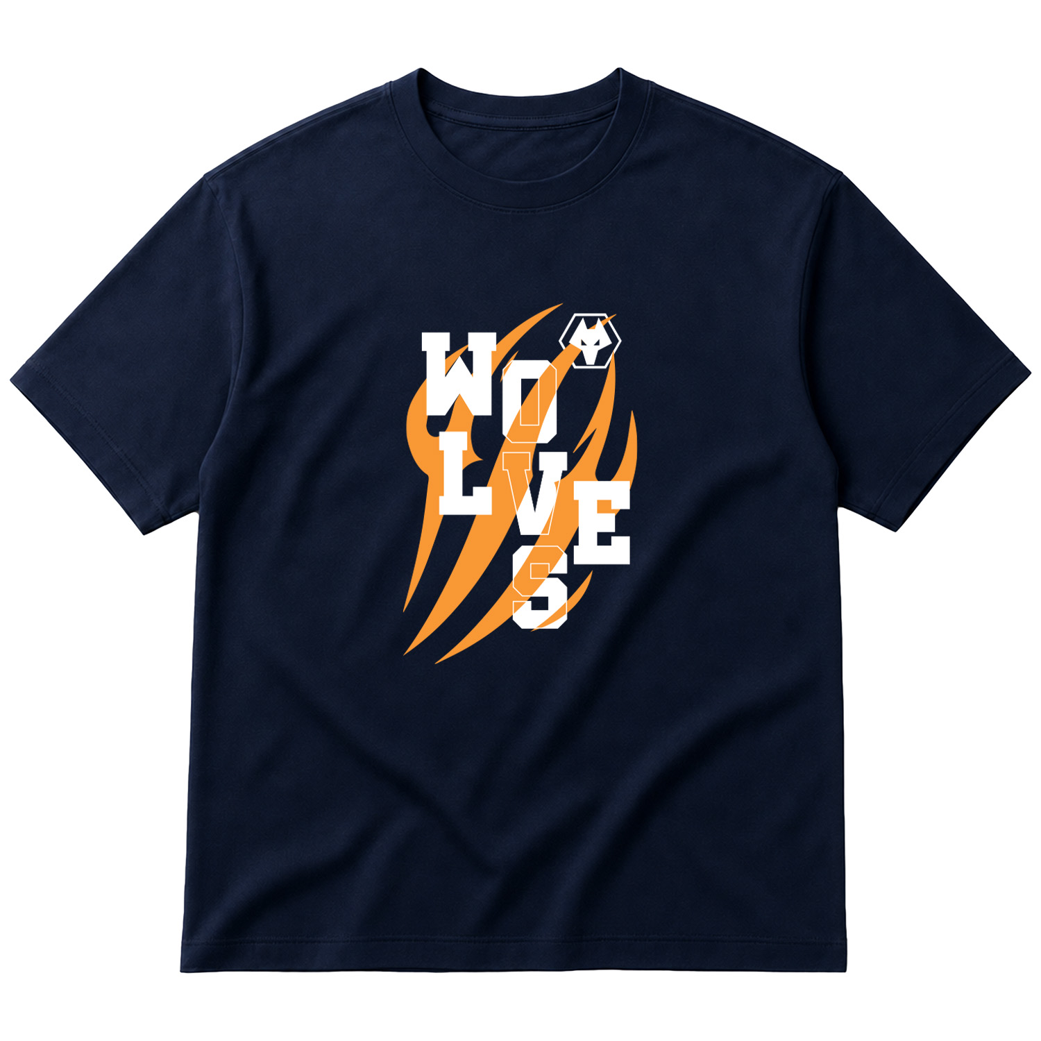 Wolverhampton Tear Oversize Tişört S - İndigo Mavisi