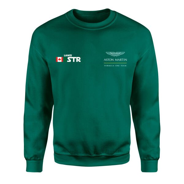 Lance Stroll Name Tag Aston Martin Sweatshirt L - Nefti Yeşili