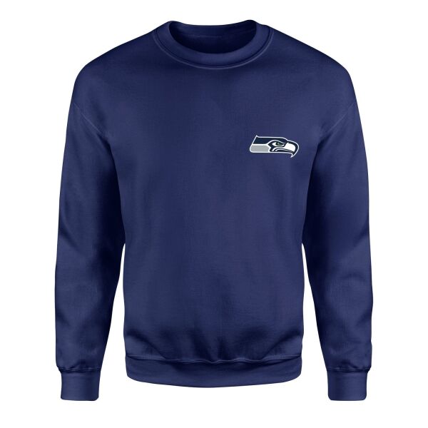 Seattle Seahawks Sweatshirt XL - İndigo Mavisi