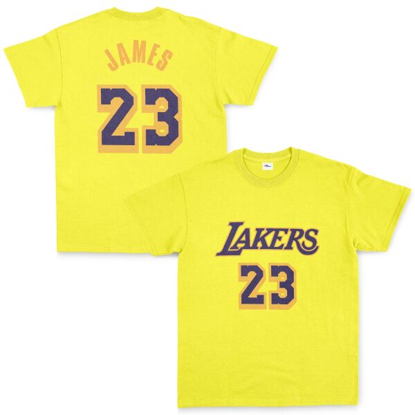 LeBron James 23 Lakers Tişört M - Sarı