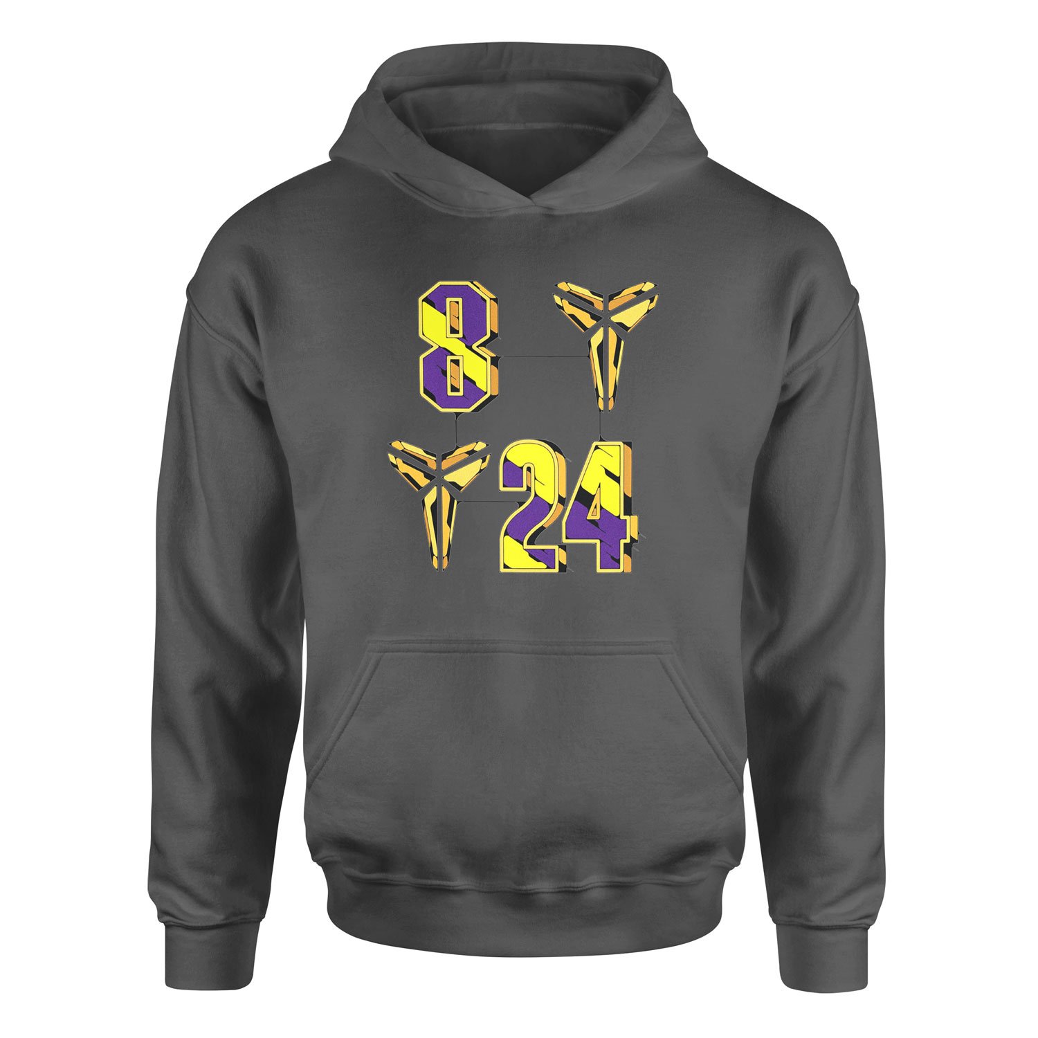 8-24 Kobe Bryant Hoodie M - Füme