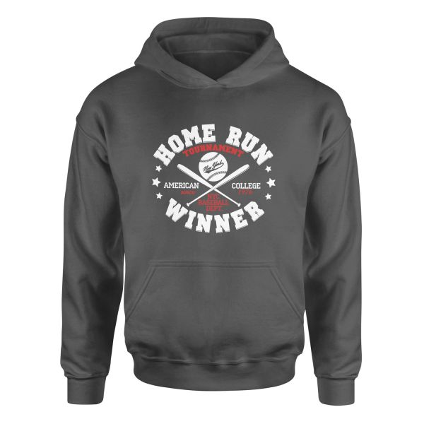 Home Run Winner Hoodie M - Füme