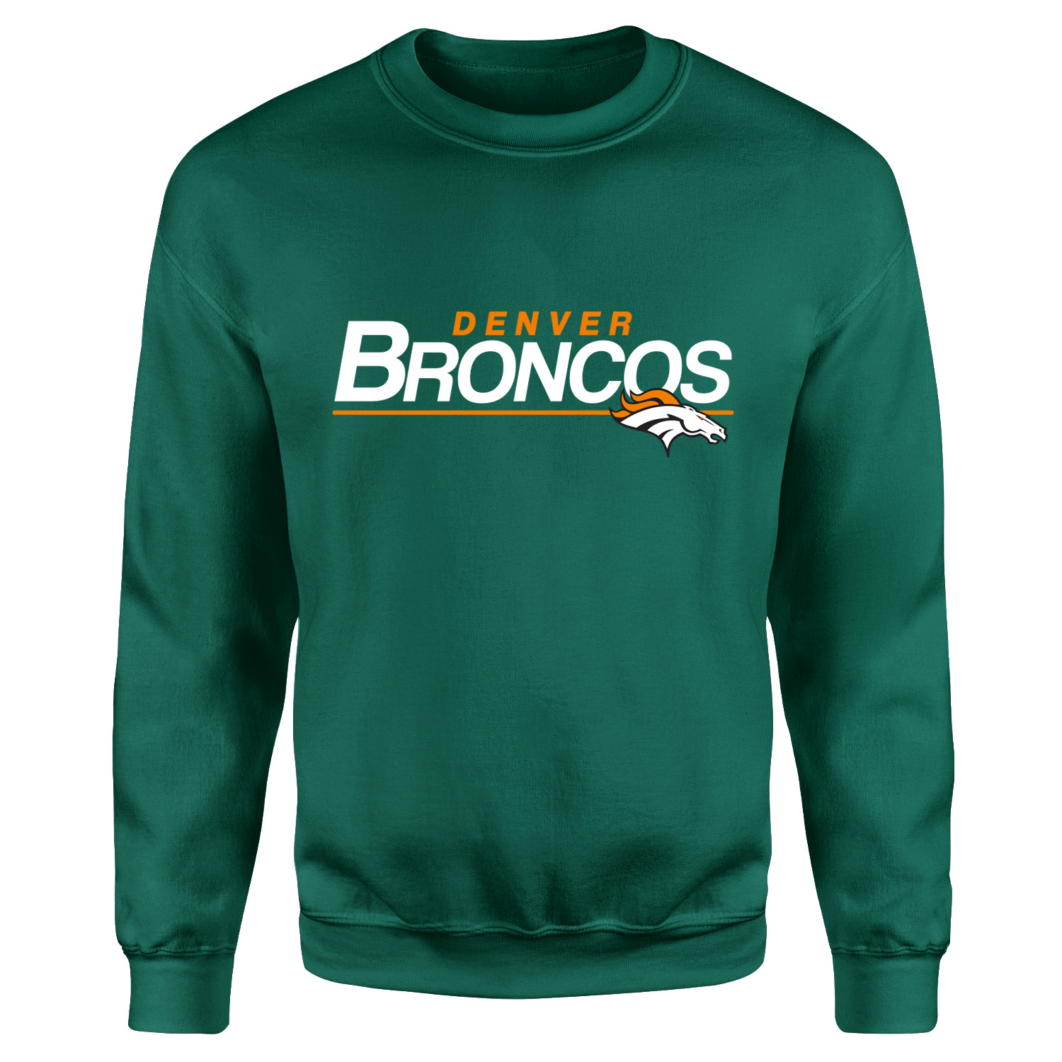 Denver BRONCOS Sweatshirt L - Nefti Yeşili