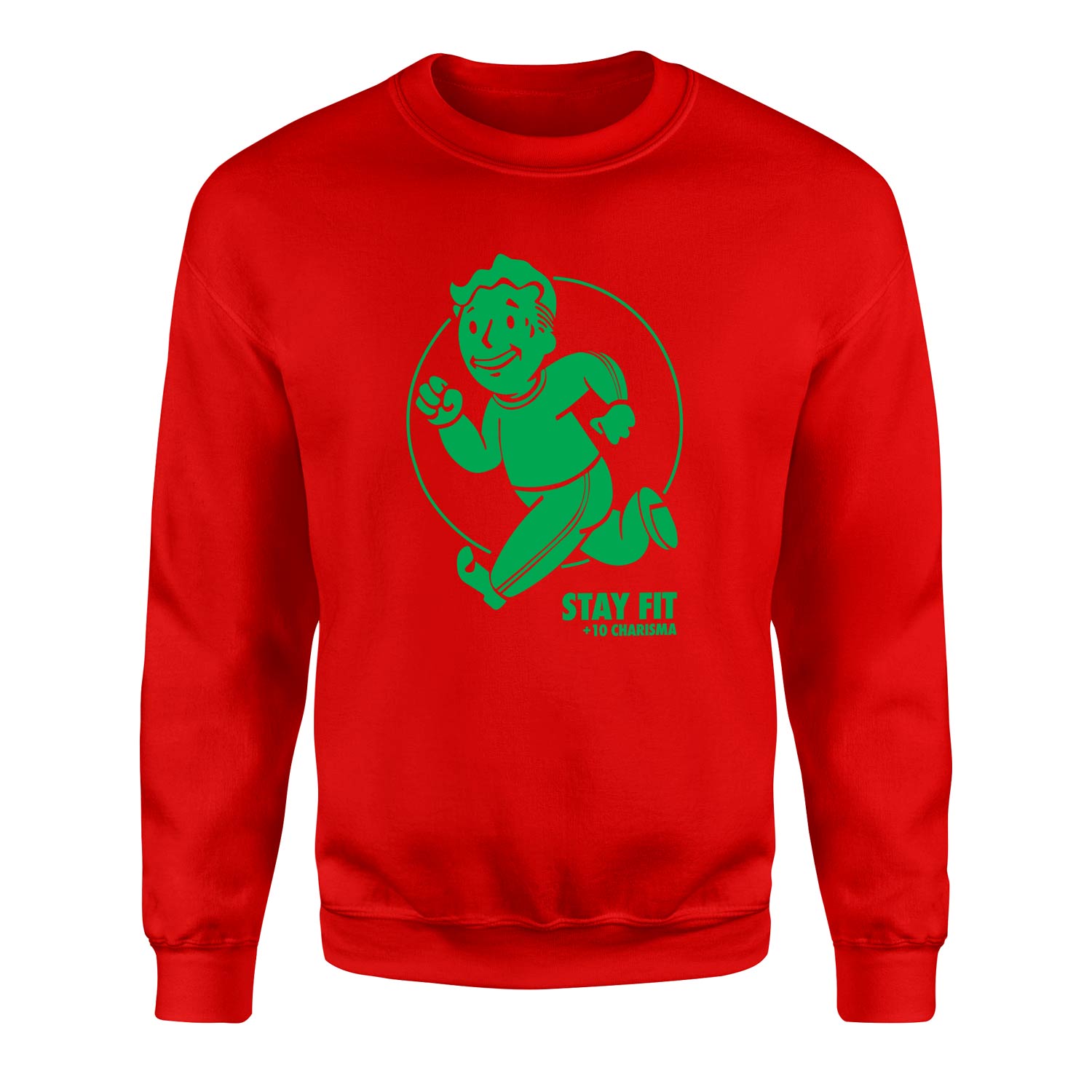 Vault Boy Stay Fit Sweatshirt S - Kırmızı