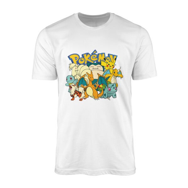 Pokemon Battle Ready Tişört M - Beyaz