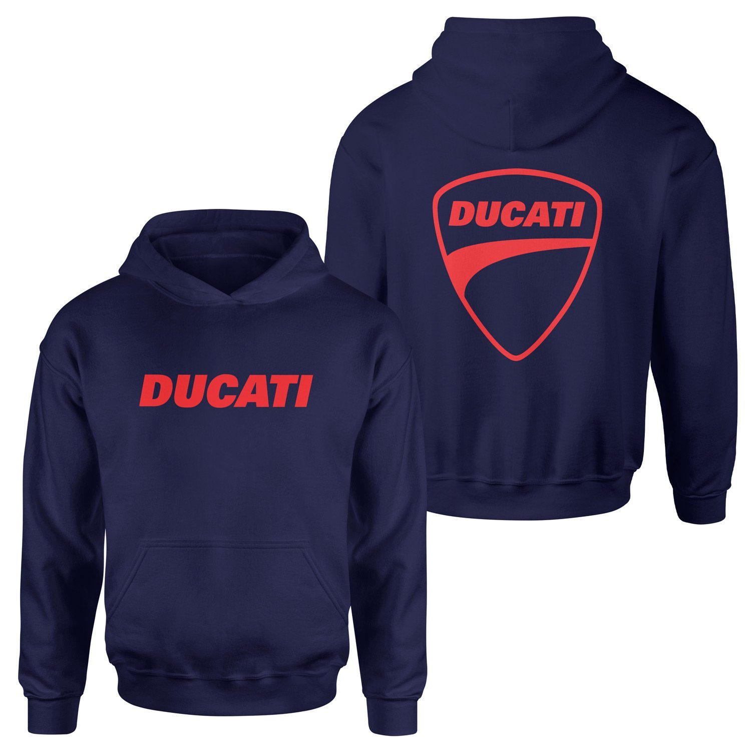 Ducati Italian Thunder Hoodie XL - İndigo Mavisi