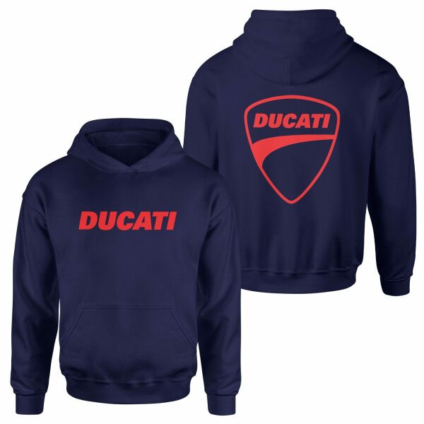 Ducati Italian Thunder Hoodie XL - İndigo Mavisi