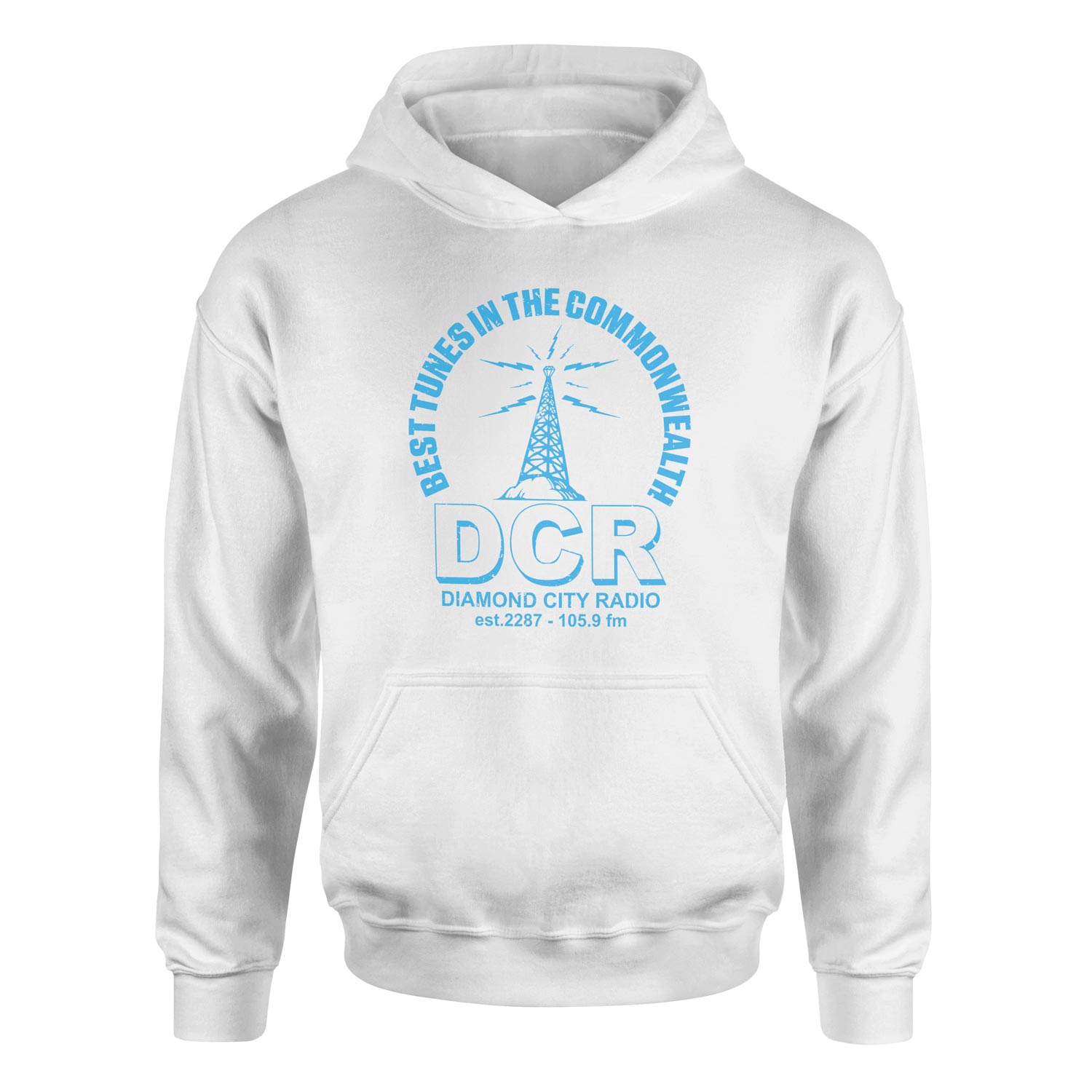 Diamond City Radio Hoodie XL - Beyaz