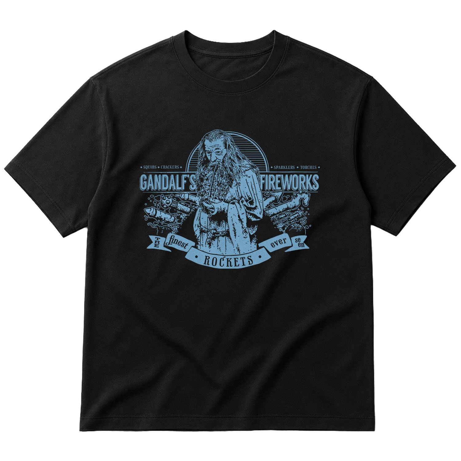 Gandalf Fireworks Oversize Tişört