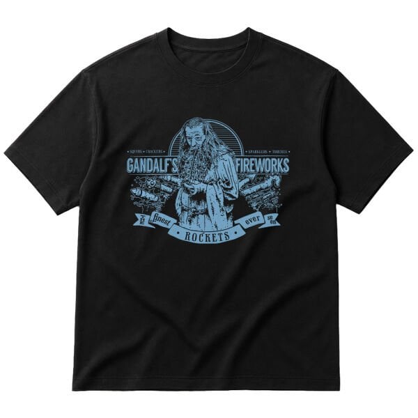 Gandalf Fireworks Oversize Tişört