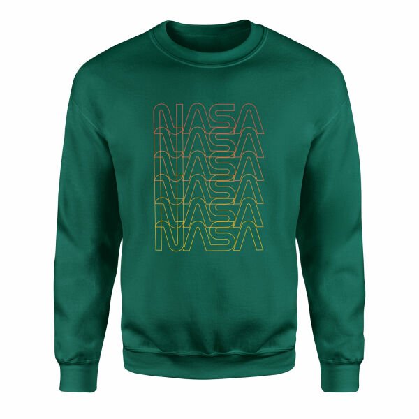 NASA Classic Worm Blend Sweatshirt L - Nefti Yeşili