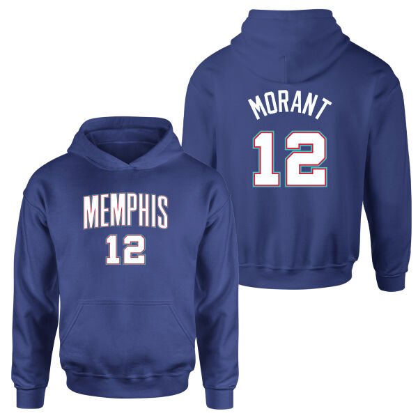 Ja Morant Memphis Forma Hoodie XL - İndigo Mavisi