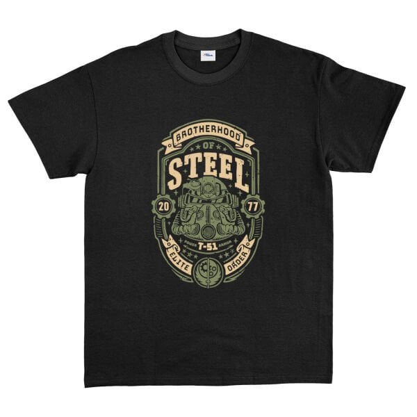 Brotherhood of Steel Grunge Tişört L - Siyah