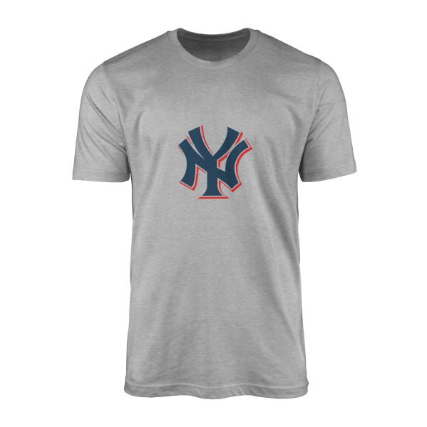 NY Yankees C Tişört S - Gri