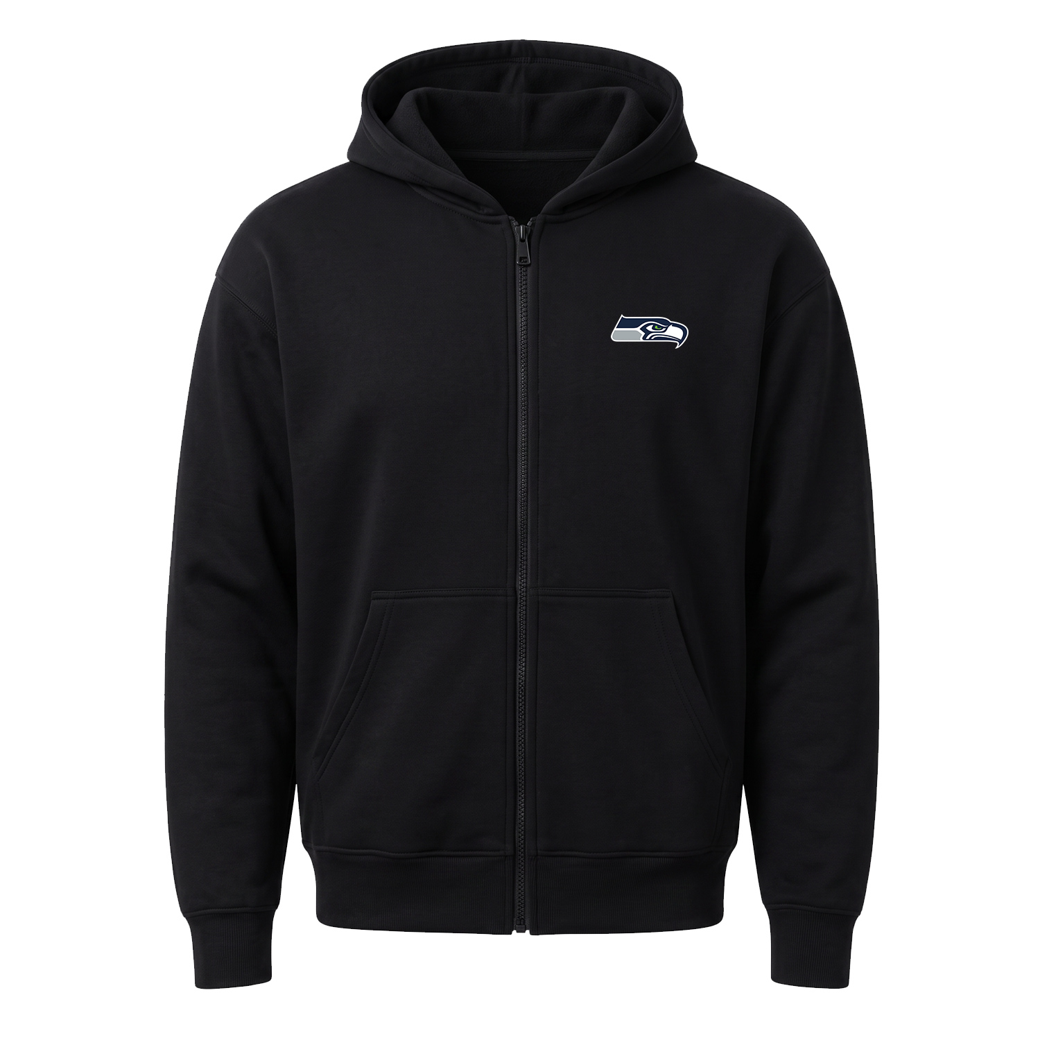Seattle Seahawks Fermuarlı Kapüşonlu Sweatshirt