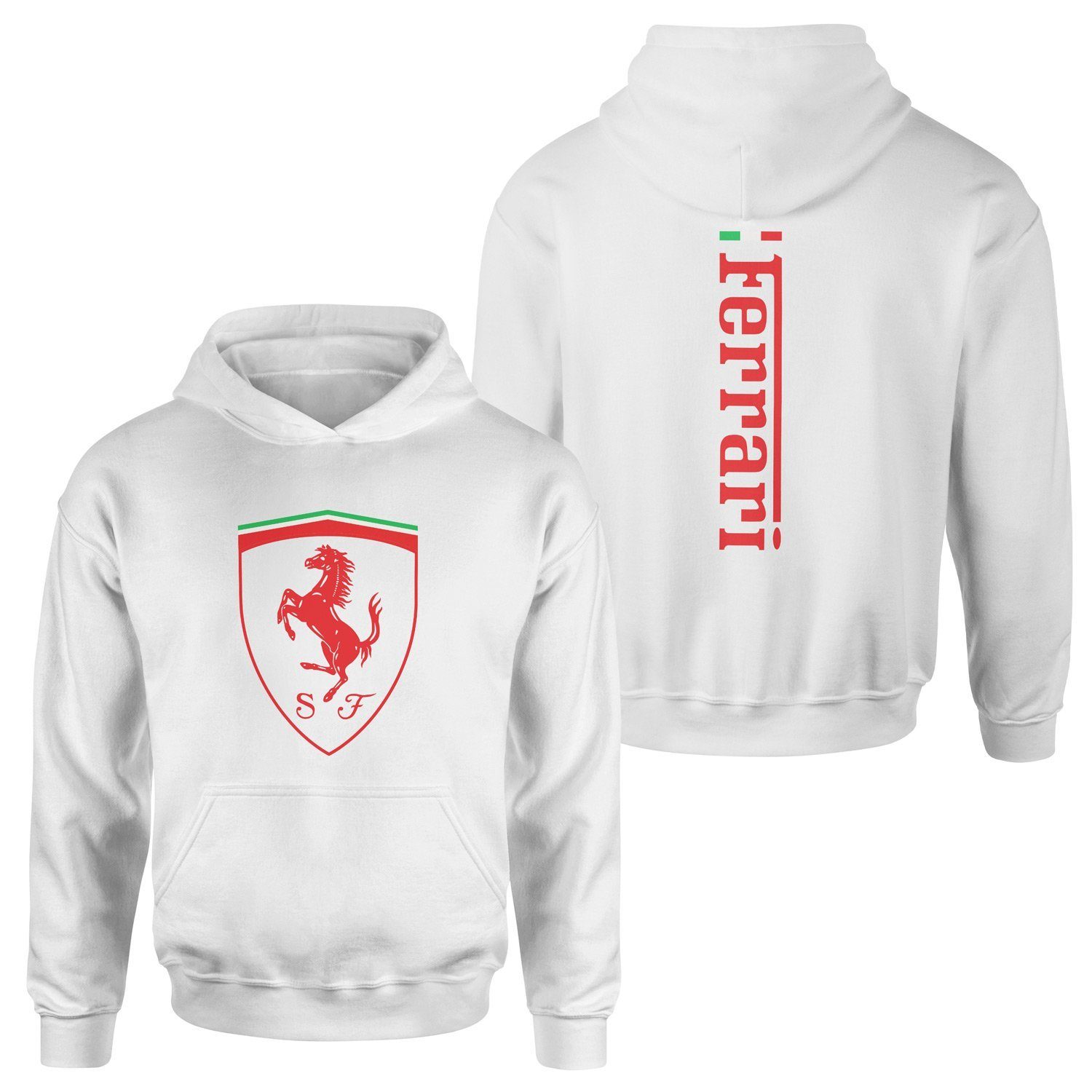 Scuderia Ferrari SE 24 Siyah Hoodie L - Beyaz