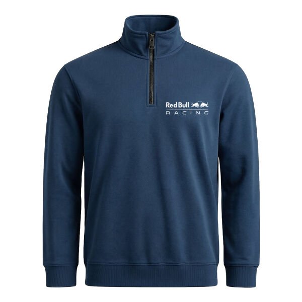 Red Bull Racing White Yarım Fermuarlı Sweatshirt L - İndigo Mavisi