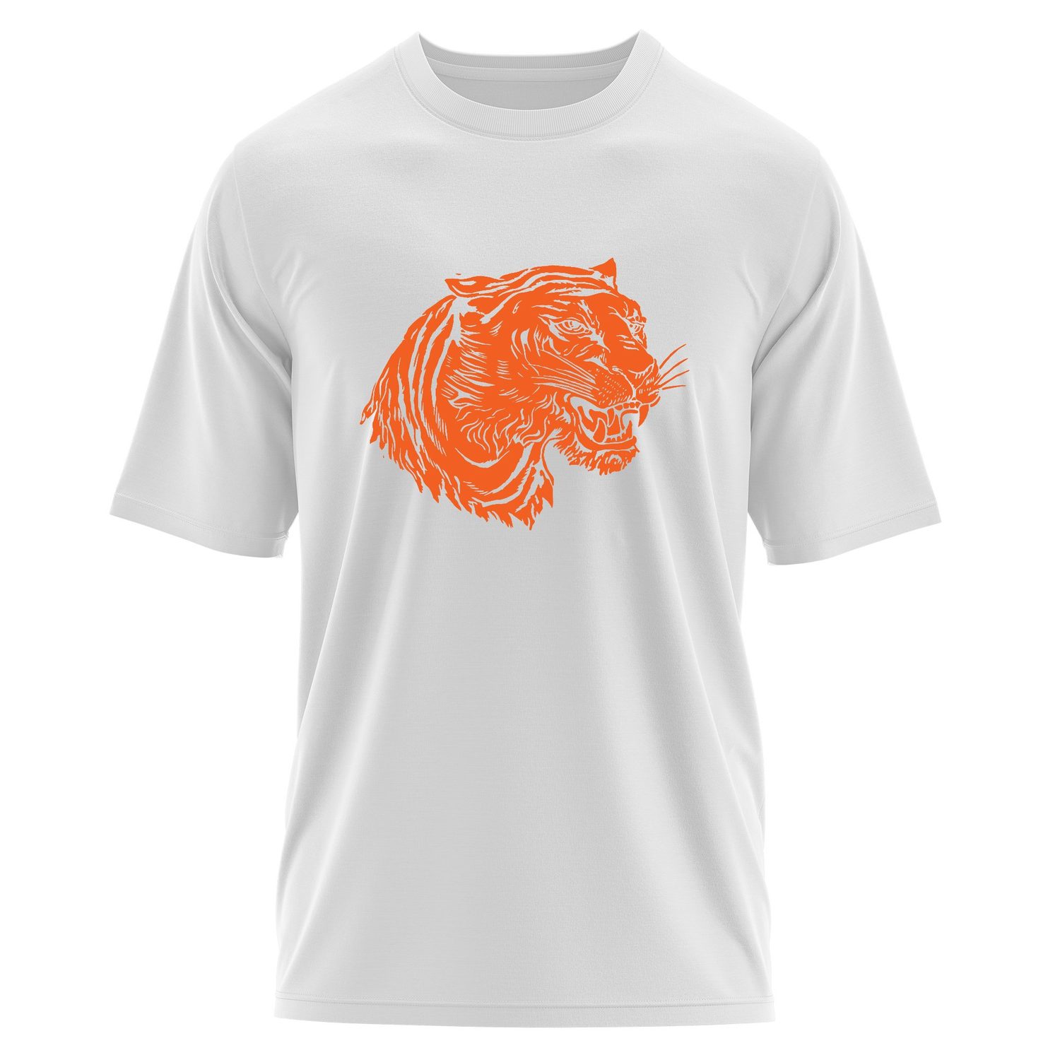 Clemson Tiger Print Oversize Tişört M - Beyaz