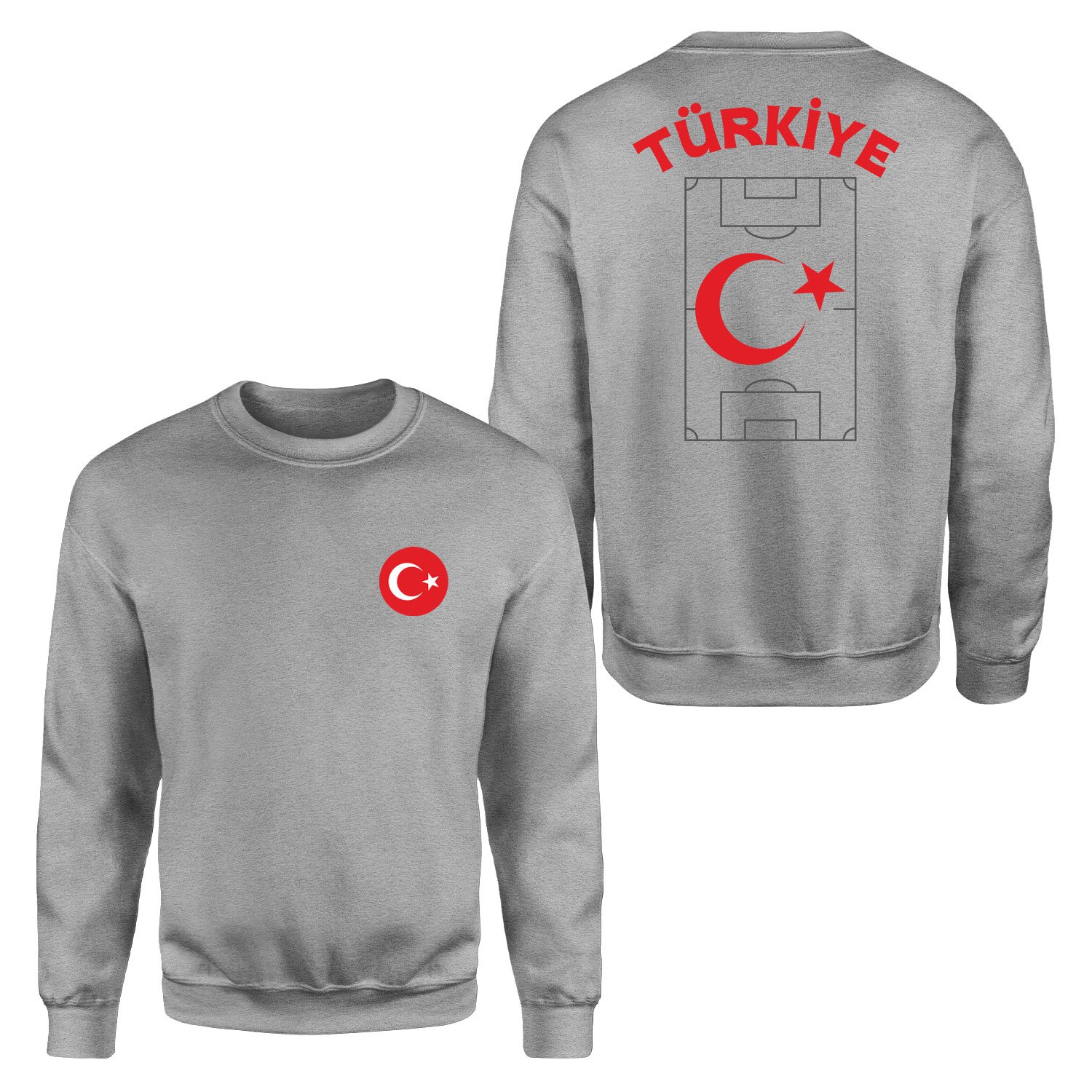 Türkiye Dünya Kupası 2026 Sweatshirt S - Gri