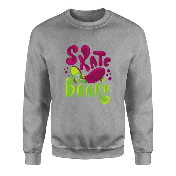 Dripping Skate Sweatshirt S - Gri