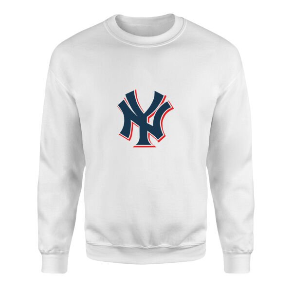 NY Yankees C Sweatshirt S - Beyaz