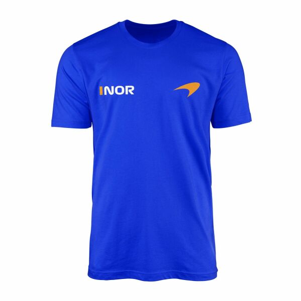 Lando Norris #NOR ID McLaren Racing Tişört XL - Mavi