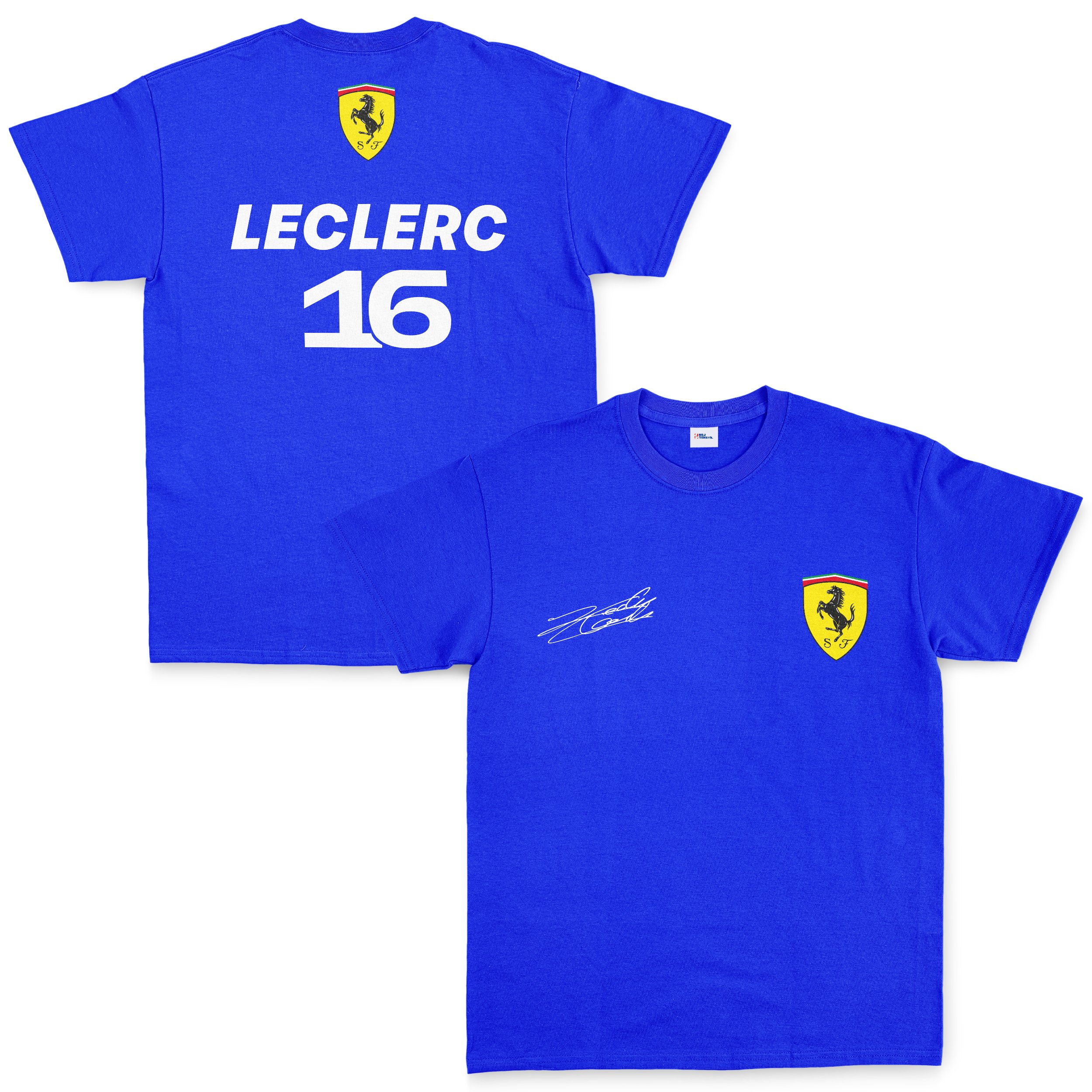 Charles Leclerc Basic SF Tişört XXL - Mavi